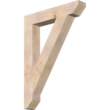 Ekena Millwork Traditional Slat Smooth Bracket, Douglas Fir, 5 1/2"W x 34"D x 46"H BKT06X34X46TRA06SDF